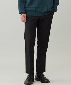 UNFILO MENS 【OCEANS 雑誌・web・YouTube 掲載】FLANNEL TOUCH 機能美パンツ スリム ブラック