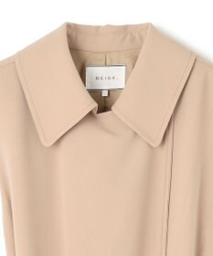 BEIGE， FLEUR / ラップデザインロングジレ