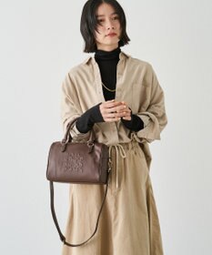 russet 《composition》レザー2WAYミニボストンバッグ(CE-1684)