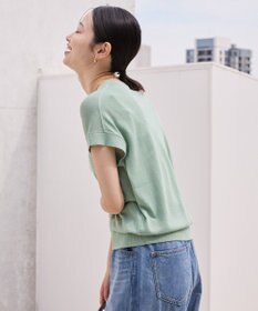 AMERICAN HOLIC 【接触冷感】フレンチスリーブニットプルオーバー