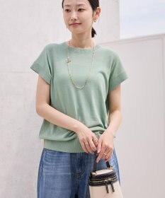 AMERICAN HOLIC 【接触冷感】フレンチスリーブニットプルオーバー