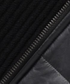 JOSEPH HOMME ニットブロックシルキーサテン　ニットブルゾン