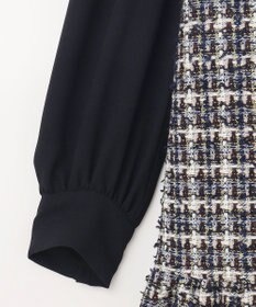 GRACE CONTINENTAL ツイードコンビワンピース