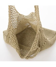 UNBILLION カシュカシュ cachecache / メタリック糸ホーボーバッグ