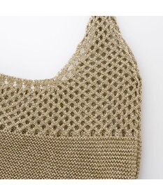 UNBILLION カシュカシュ cachecache / メタリック糸ホーボーバッグ