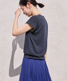 AMERICAN HOLIC 【接触冷感】フレンチスリーブニットプルオーバー