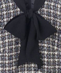 GRACE CONTINENTAL ツイードコンビワンピース