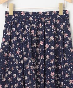 組曲 L フラワードットプリント スカート