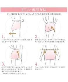 BRADELIS New York 【BRADELIS NewYork peace】おしりPラインレーシーショーツ23  深め 補正ショーツ