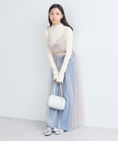 earth music&ecology ねじりチュールキャミワンピース