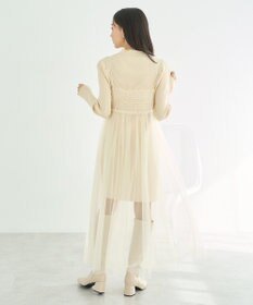 earth music&ecology ねじりチュールキャミワンピース