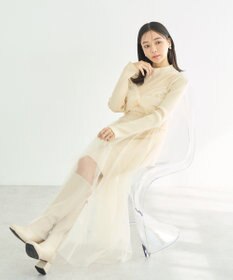 earth music&ecology ねじりチュールキャミワンピース