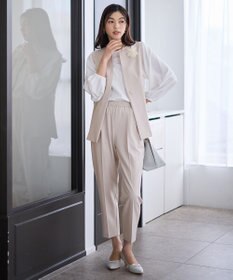 ANY L 【3SET】きちんと見え3点コーデセット（ブラウス＋ジレ＋パンツ）