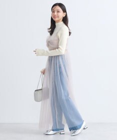 earth music&ecology ねじりチュールキャミワンピース