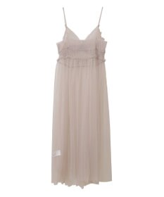 earth music&ecology ねじりチュールキャミワンピース