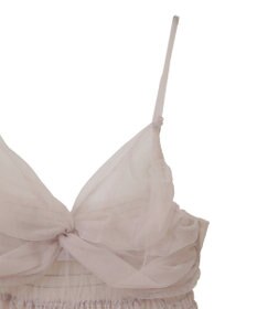 earth music&ecology ねじりチュールキャミワンピース