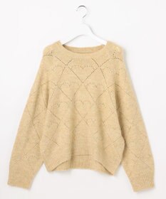 Feroux ハート柄ニット プルオーバー