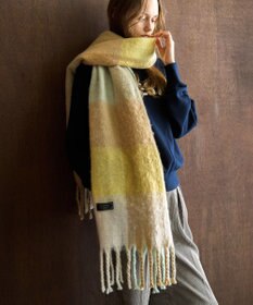 AMERICAN HOLIC シャギーチェックＢＩＧマフラー