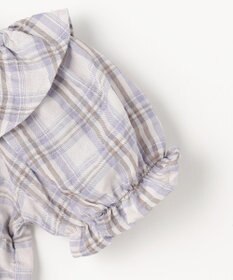 ANY KIDS 【洗濯機可能】2WAY チェックブラウス