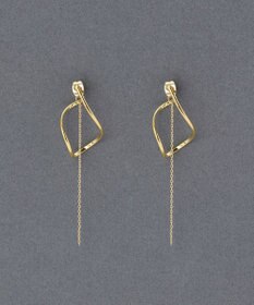 Phoebe 2wayグレースツイストラインピアス