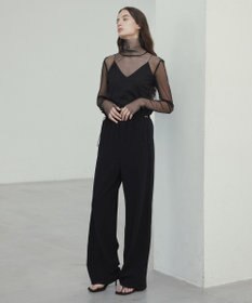 BEIGE， 【洗える・STORY 6月号掲載】RUE / ウエストゴムワイドストレートパンツ