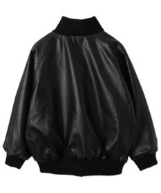 WEGO ヴィンテージライクFレザーRVブルゾン