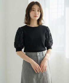 Feroux ブーケスリーブ ニットプルオーバー