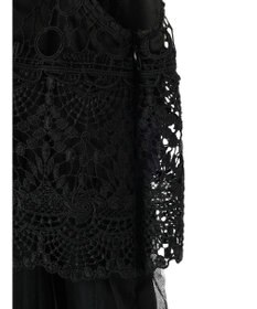 earth music&ecology レースチュールプリーツワンピース