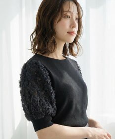 Feroux ブーケスリーブ ニットプルオーバー