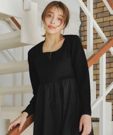 Tiaclasse 【洗える】クロップドニットボレロ