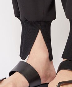 uncrave 【uncrave WHITE】ドレーピーツイル リブパンツ