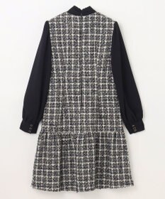 GRACE CONTINENTAL ツイードコンビワンピース