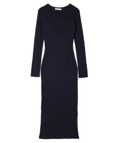 Green Parks タイトシルエットリブニットワンピース