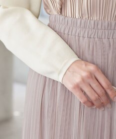 Tiaclasse 【洗える】クロップドニットボレロ