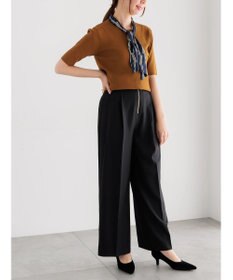 Te chichi ハイウエストフロントジップワイドパンツ《2025Autumn catalog item》