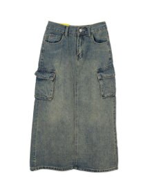 WEGO カーゴデニムスカート