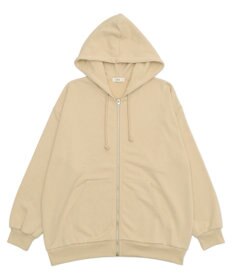 WEGO 【SCHOOLITEM】ルーズフィットZIPパーカー