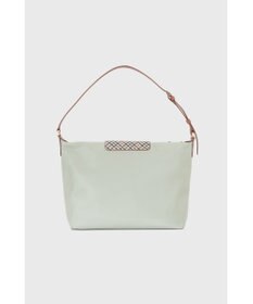 DAKS ナイロン×牛革 ハウスチェック ショルダーバッグ