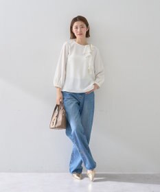 YECCA VECCA アシメラッフルブラウス