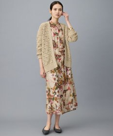 自由区 L ジオメトリックモチーフ カーディガン