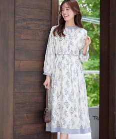 Tiaclasse L 【洗える】トワルドジュイ配色ワンピース