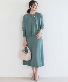 組曲 【UVケア・接触冷感】MINA 6分袖ニットプルオーバー