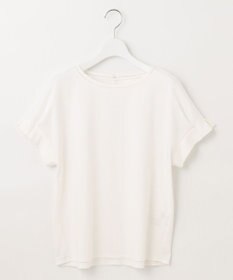 J.PRESS LADIES 【WEB限定カラーあり・接触冷感・UVケア】コンパクトコットンスムース タックスリーブ カットソー