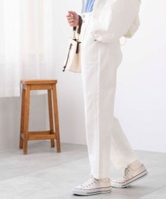 WEGO ウエストフリルマムデニムパンツ