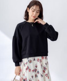 組曲 ラメパフスリーブプルオーバー