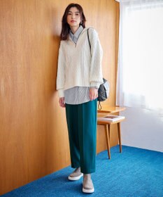 ANY 【ウエストゴム/リントラク加工/裏起毛/ストレッチ】シークレットウォーム　ワイドパンツ