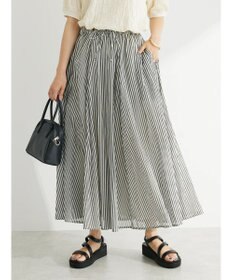 Green Parks インド綿　ふんわりボイルロングスカート