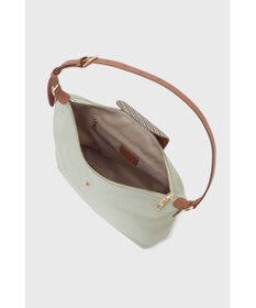 DAKS ナイロン×牛革 ハウスチェック ショルダーバッグ