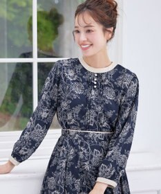 Tiaclasse L 【洗える】トワルドジュイ配色ワンピース