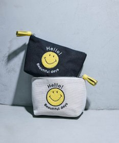TOPKAPI 【Breath TOPKAPI】SMILE COLLECTION スマイル 刺繍 タッセルポーチ